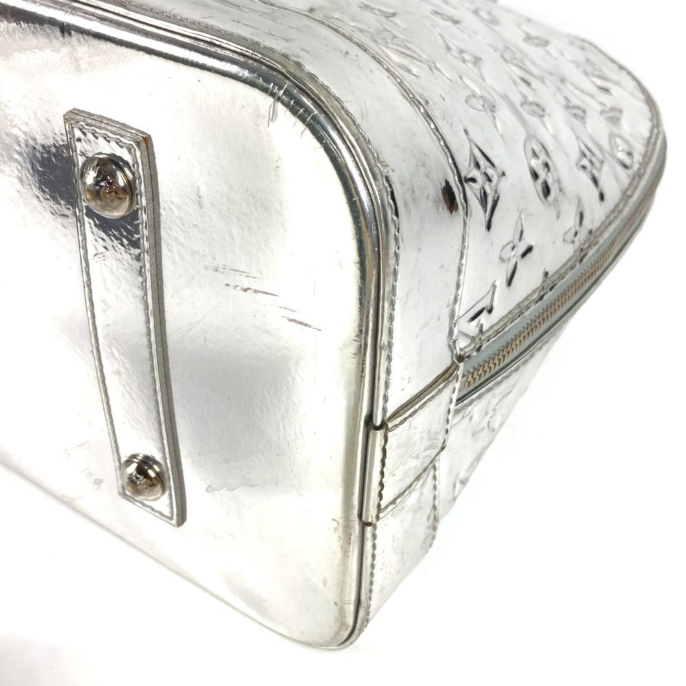 LOUIS VUITTON M95273 Monogram Miroir Alma GM Alma GM Mini Boston Bag Bag Tote Bag Bolso Cuero Unisex Argen Plata