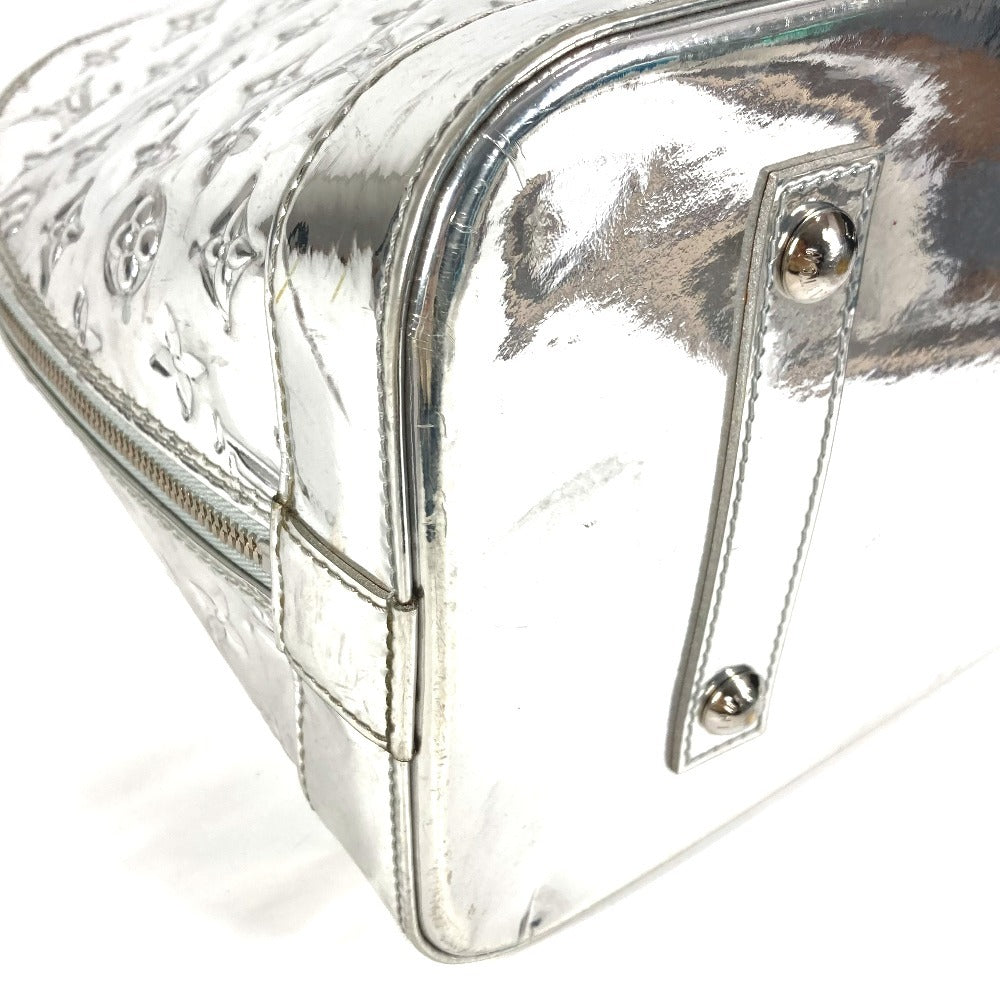 LOUIS VUITTON M95273 Monogram Miroir Alma GM Alma GM Mini Boston Bag Bag Tote Bag Bolso Cuero Unisex Argen Plata