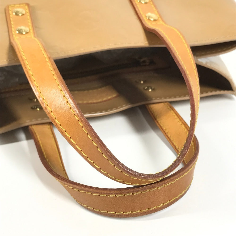 LOUIS VUITTON M91334 モノグラムヴェルニ リードPM リードPM カバン トートバッグ ハンドバッグ モノグラムヴェルニキャンバス レディース ノワゼット ベージュ