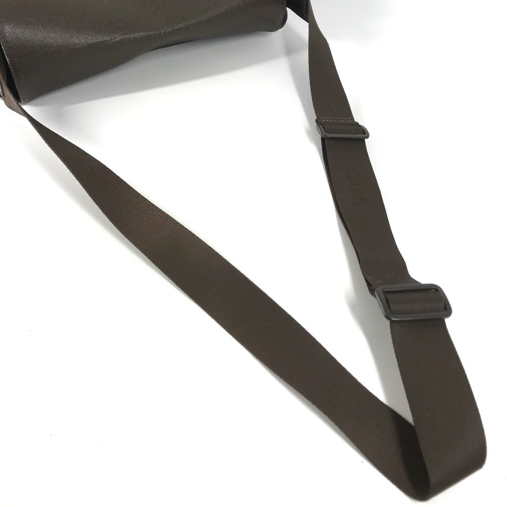 LOUIS VUITTON M30148 タイガ ヴィクトール 斜め掛け フラップ メッセンジャーバッグ カバン ショルダーバッグ タイガレザー ユニセックス グリズリ ブラウン