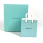 TIFFANY&Co. ショッピングバッグ型 ロゴ 雑貨 インテリア オブジェ 置物 ボックス 小物入れ 陶器 ユニセックス ブルー