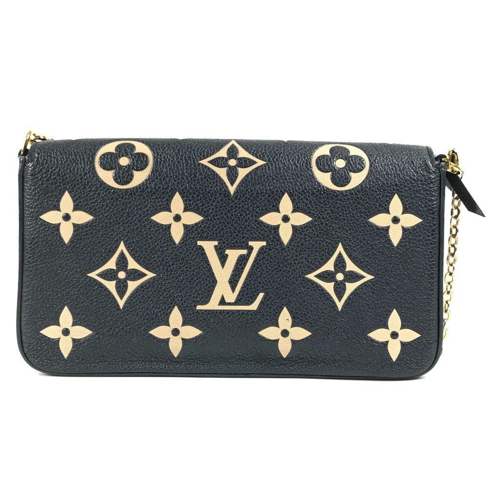 LOUIS VUITTON M82479 モノグラムアンプラント ポシェット･フェリシー ショルダーバッグ チェーンウォレット ロングウォレット 長財布 モノグラムアンプラントレザー レディース ノワール ブラック