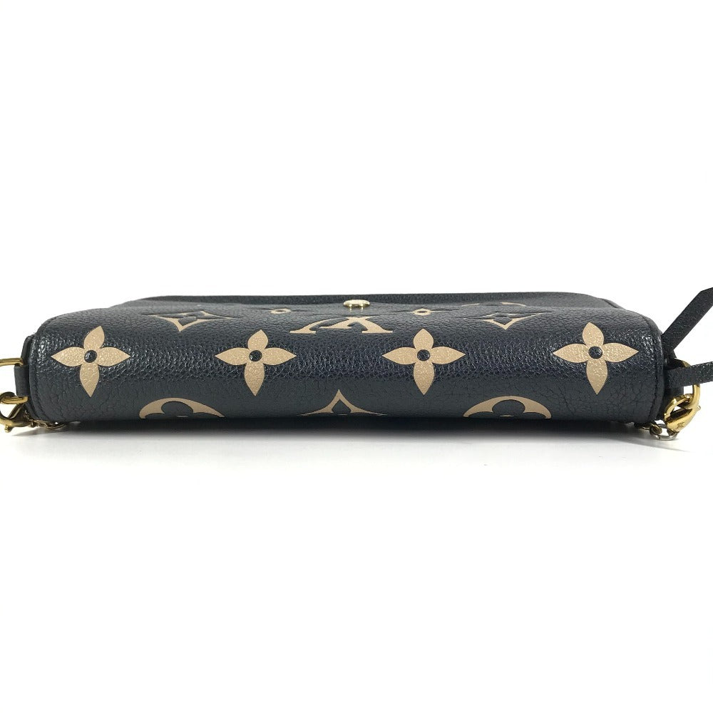 LOUIS VUITTON M82479 モノグラムアンプラント ポシェット･フェリシー ショルダーバッグ チェーンウォレット ロングウォレット 長財布 モノグラムアンプラントレザー レディース ノワール ブラック