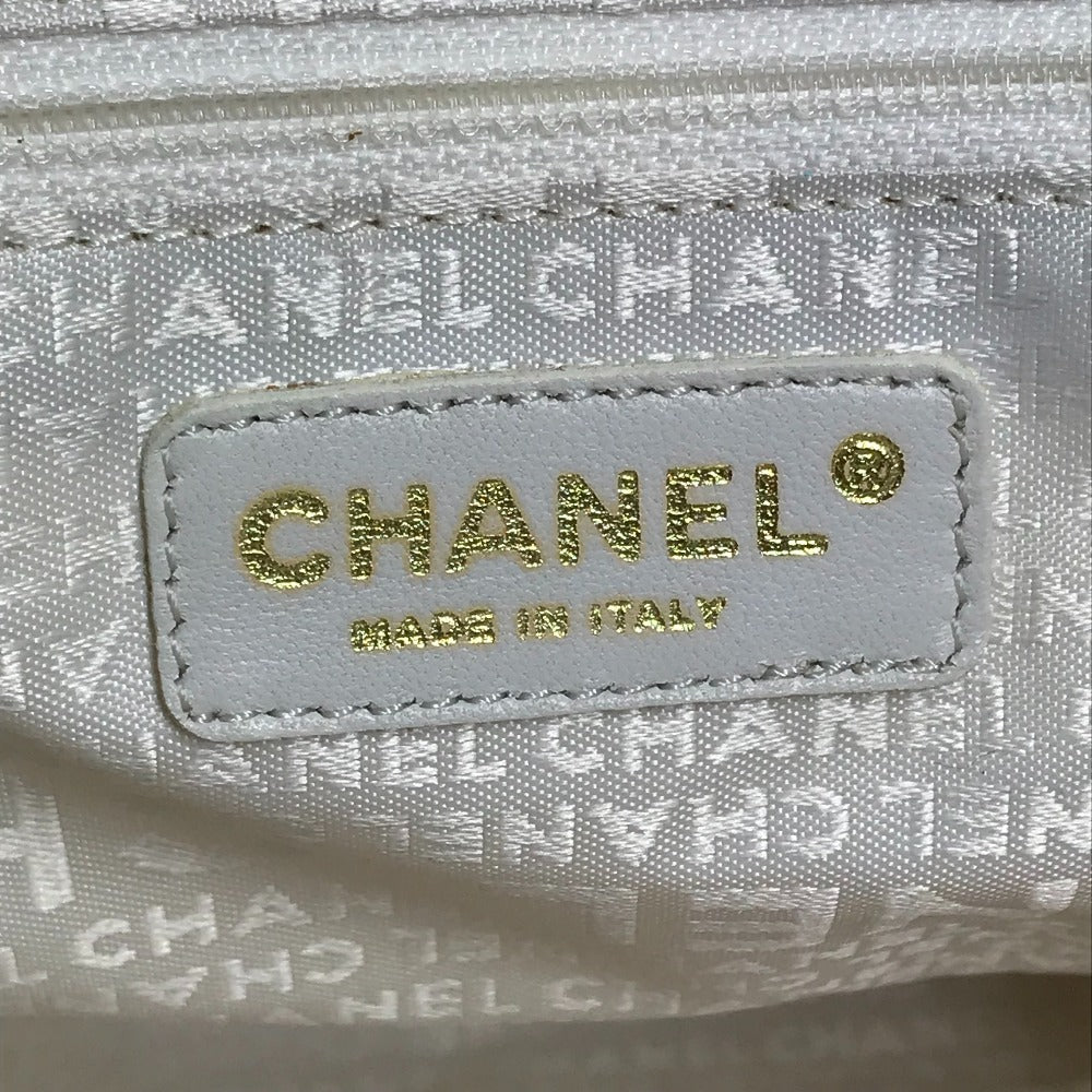 CHANEL CC ココマーク ロゴ マシュマロ カバン トートバッグ ハンドバッグ キャンバス レディース ベージュ