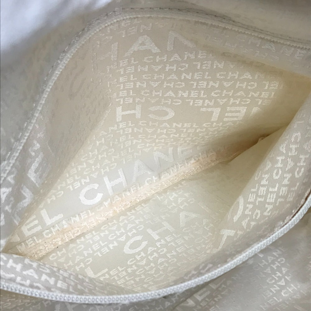 CHANEL CC ココマーク ロゴ マシュマロ カバン トートバッグ ハンドバッグ キャンバス レディース ベージュ