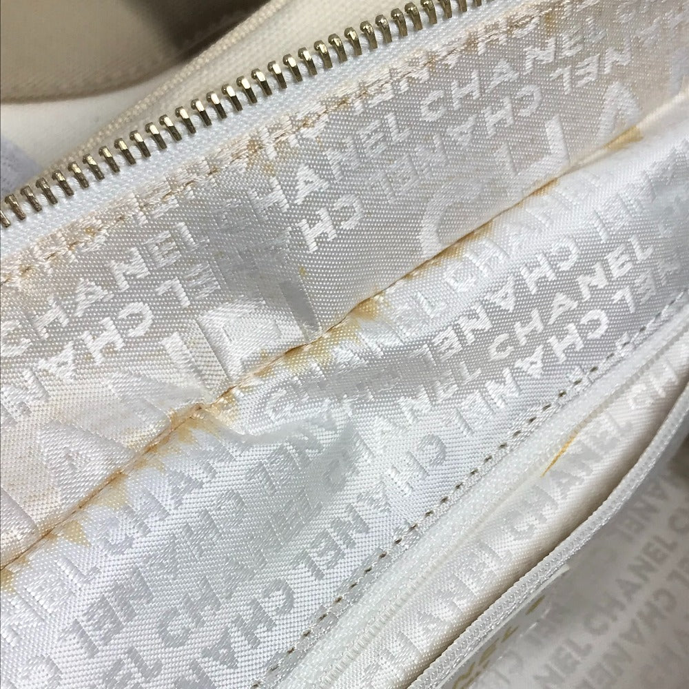 CHANEL CC ココマーク ロゴ マシュマロ カバン トートバッグ ハンドバッグ キャンバス レディース ベージュ