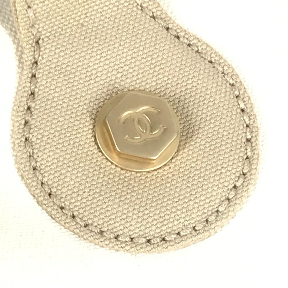 CHANEL CC ココマーク ロゴ マシュマロ カバン トートバッグ ハンドバッグ キャンバス レディース ベージュ