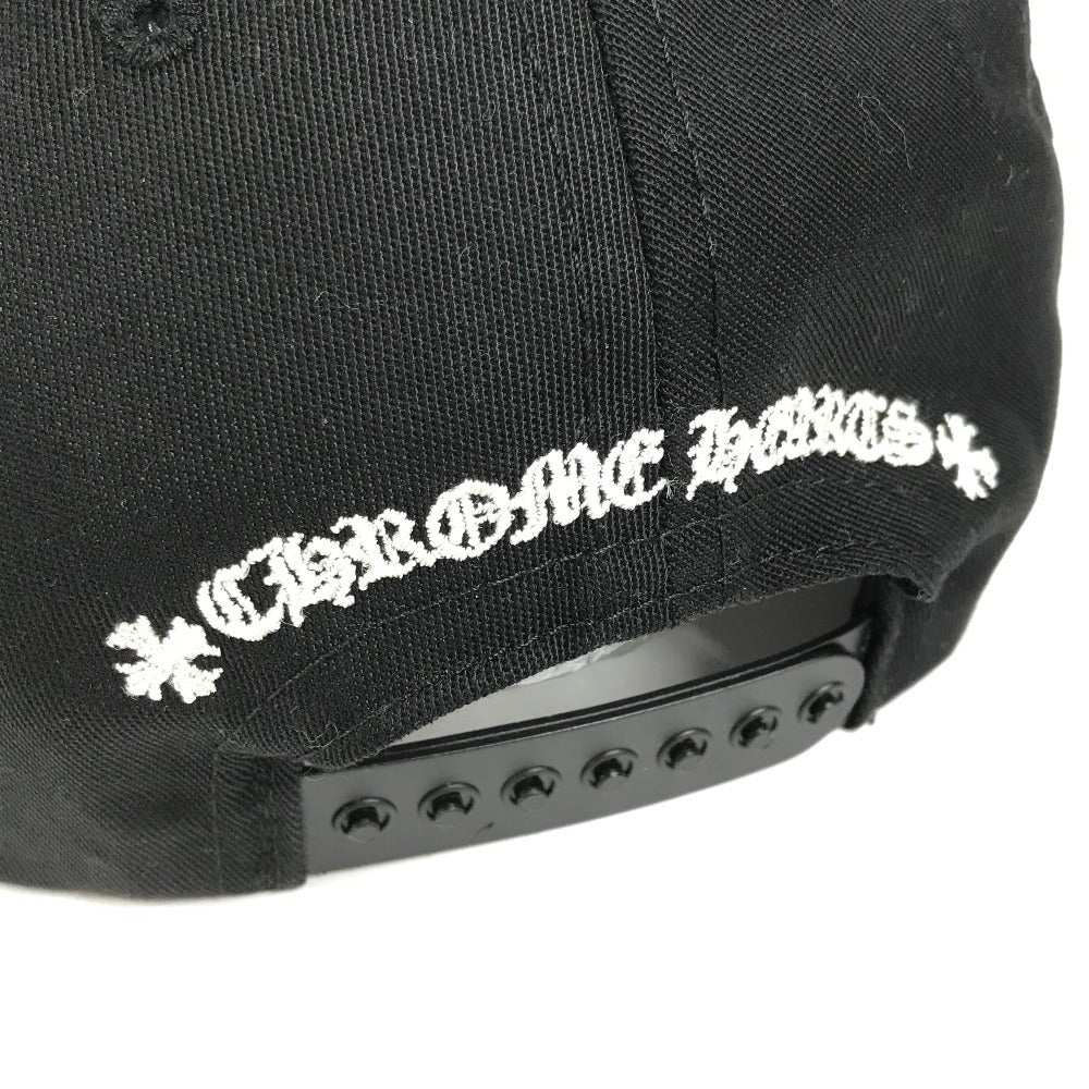 CHROME HEARTS CHロゴ バイカラー 帽子 キャップ帽 ベースボール キャップ コットン ユニセックス ブラック
