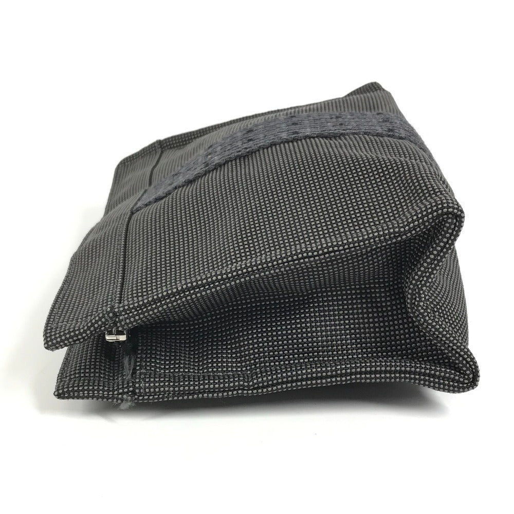 HERMES エールライン ポーチPM ポーチ PM セカンドバッグ クラッチバッグ カバン マルチポーチ ポーチ キャンバス ユニセックス グレー