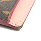 LOUIS VUITTON M67494 モノグラム ポルトカルト・ジップ フラワーチャーム 小銭入れ 財布 コインケース モノグラムキャンバス レディース ピンク