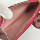 LOUIS VUITTON M67494 モノグラム ポルトカルト・ジップ フラワーチャーム 小銭入れ 財布 コインケース モノグラムキャンバス レディース ピンク
