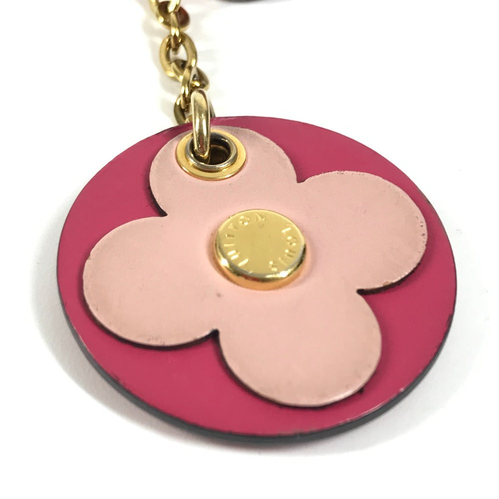 LOUIS VUITTON M67494 モノグラム ポルトカルト・ジップ フラワーチャーム 小銭入れ 財布 コインケース モノグラムキャンバス レディース ピンク