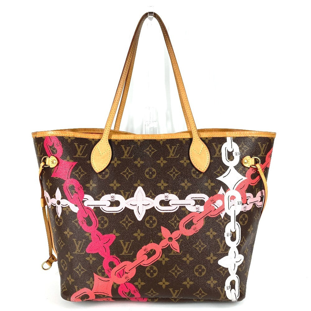 LOUIS VUITTON M41991 Monogram Bay Neverfull MM Neverfull MM Tote Bag Bag Shoulder Chain Shoulder Bag Monogram Canvas Unisex Pink