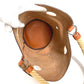 HERMES Manjoir MM Shoulder Handbag, Bucket-Shaped, with Rope Handles, Taurillon Clemence Leather, Orange, for Women