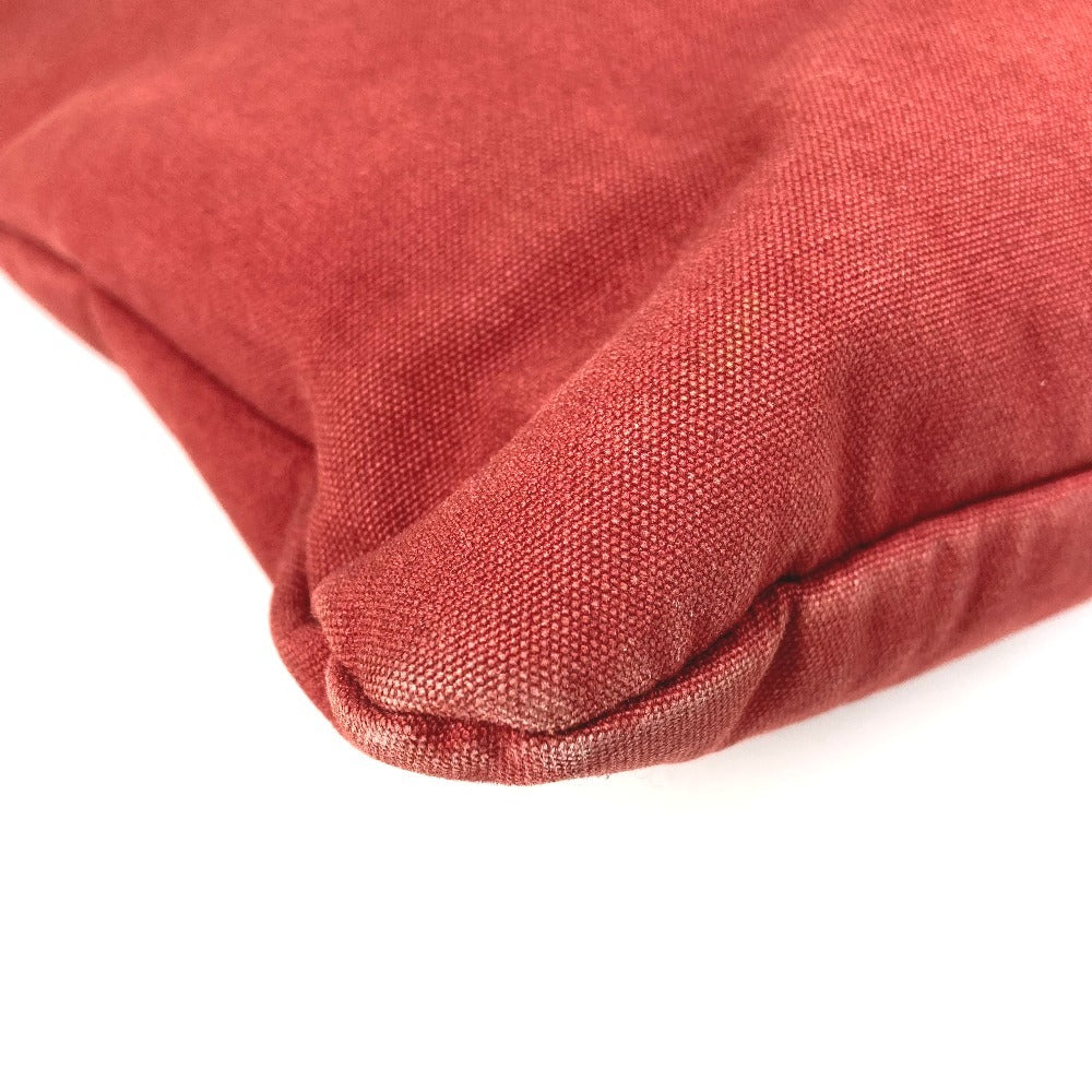 HERMES Four Toe Porte de Cuman Bag Tote Bag Handbag Business Bag Canvas Unisex Wine Red