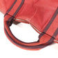 HERMES Four Toe Porte de Cuman Bag Tote Bag Handbag Business Bag Canvas Unisex Wine Red