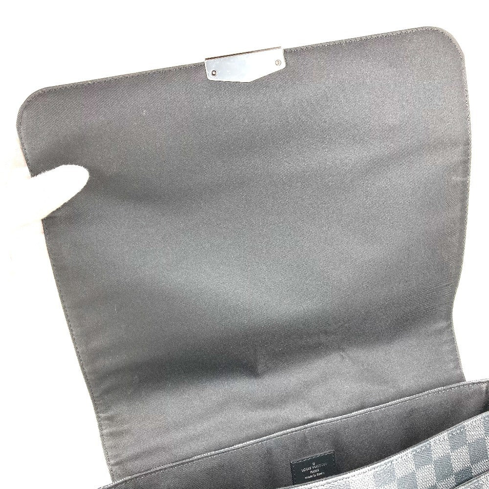 LOUIS VUITTON N40350 Damier Graphite District MM NV2 Crossbody Bag Messenger Bag Shoulder Bag Damier Graphite Canvas Unisex Black