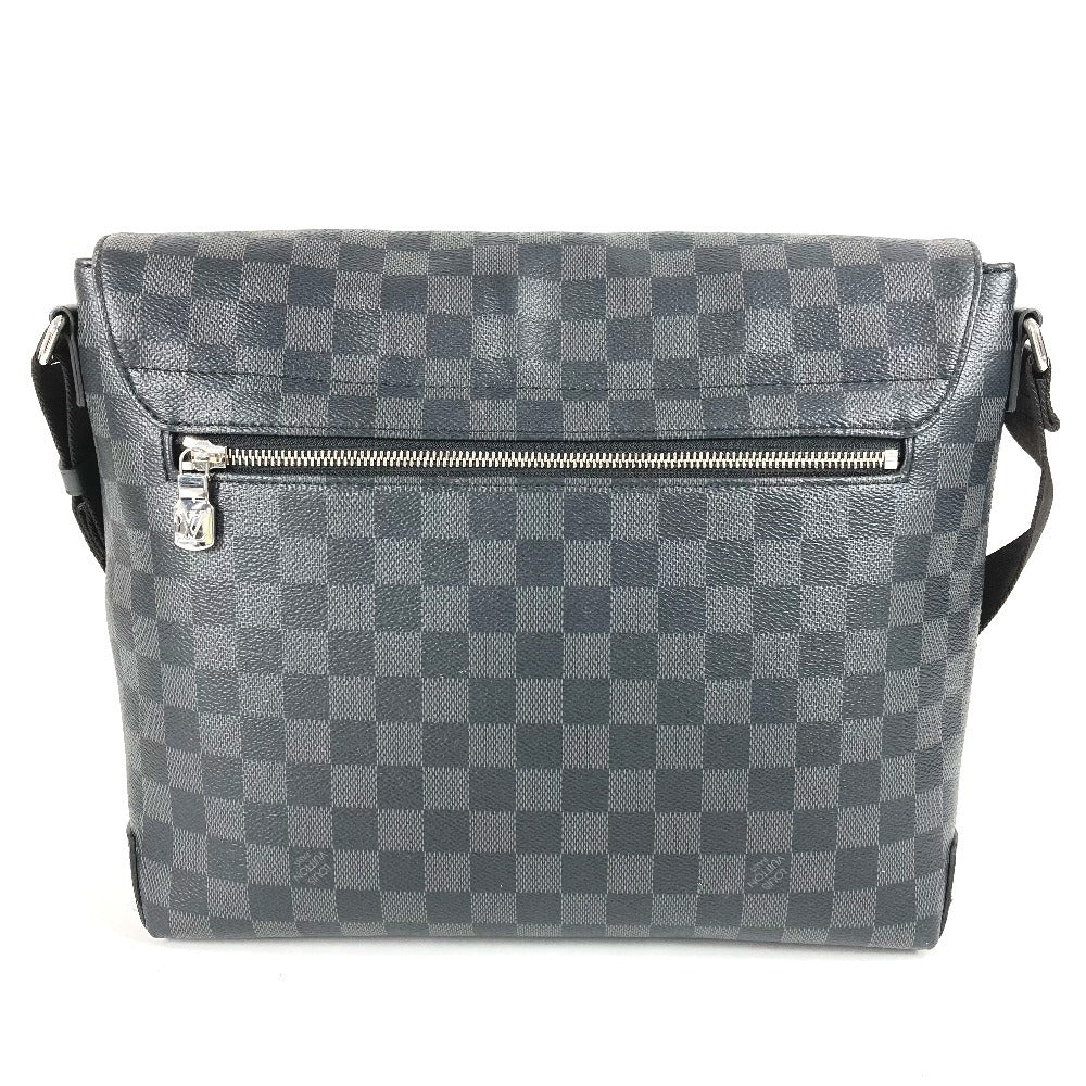 LOUIS VUITTON N40350 Damier Graphite District MM NV2 Crossbody Bag Messenger Bag Shoulder Bag Damier Graphite Canvas Unisex Black