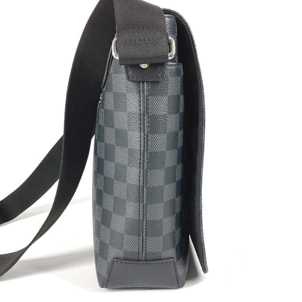 LOUIS VUITTON N40350 Damier Graphite District MM NV2 Crossbody Bag Messenger Bag Shoulder Bag Damier Graphite Canvas Unisex Black