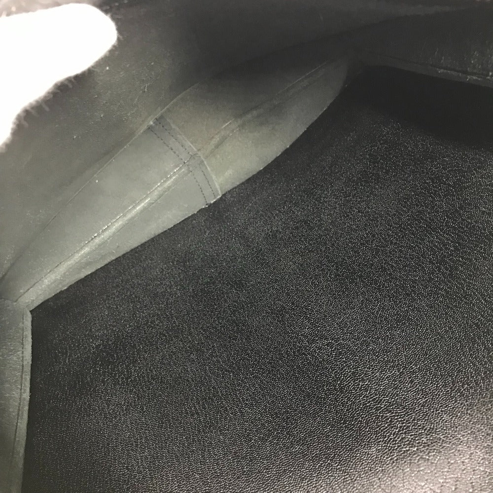 HERMES ポーチ カバン サックアデペッシュ アクセサリー クラッチバッグ レザー ユニセックス ブラック