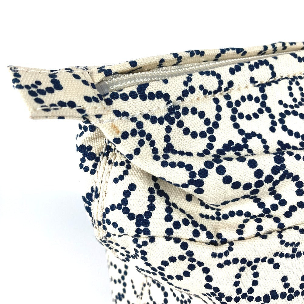 CHANEL アラベスク カバン トートバッグ ハンドバッグ キャンバス レディース ホワイト