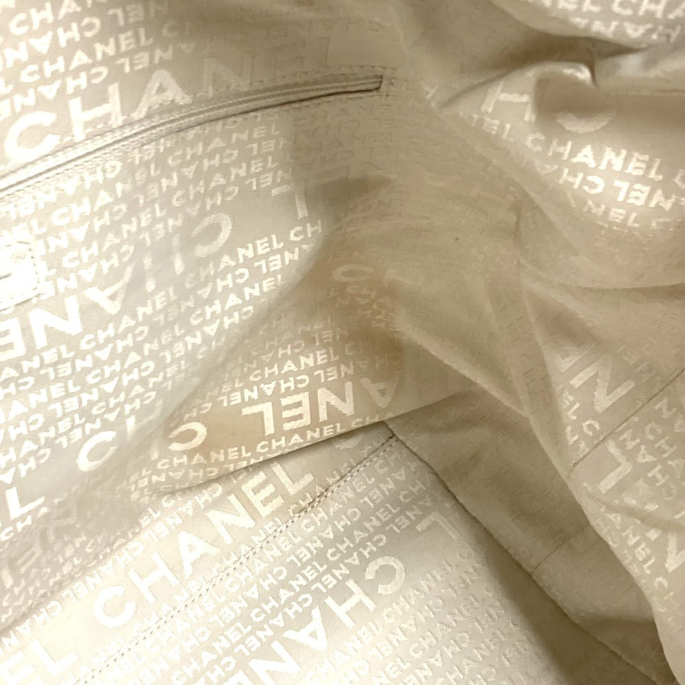 CHANEL アラベスク カバン トートバッグ ハンドバッグ キャンバス レディース ホワイト