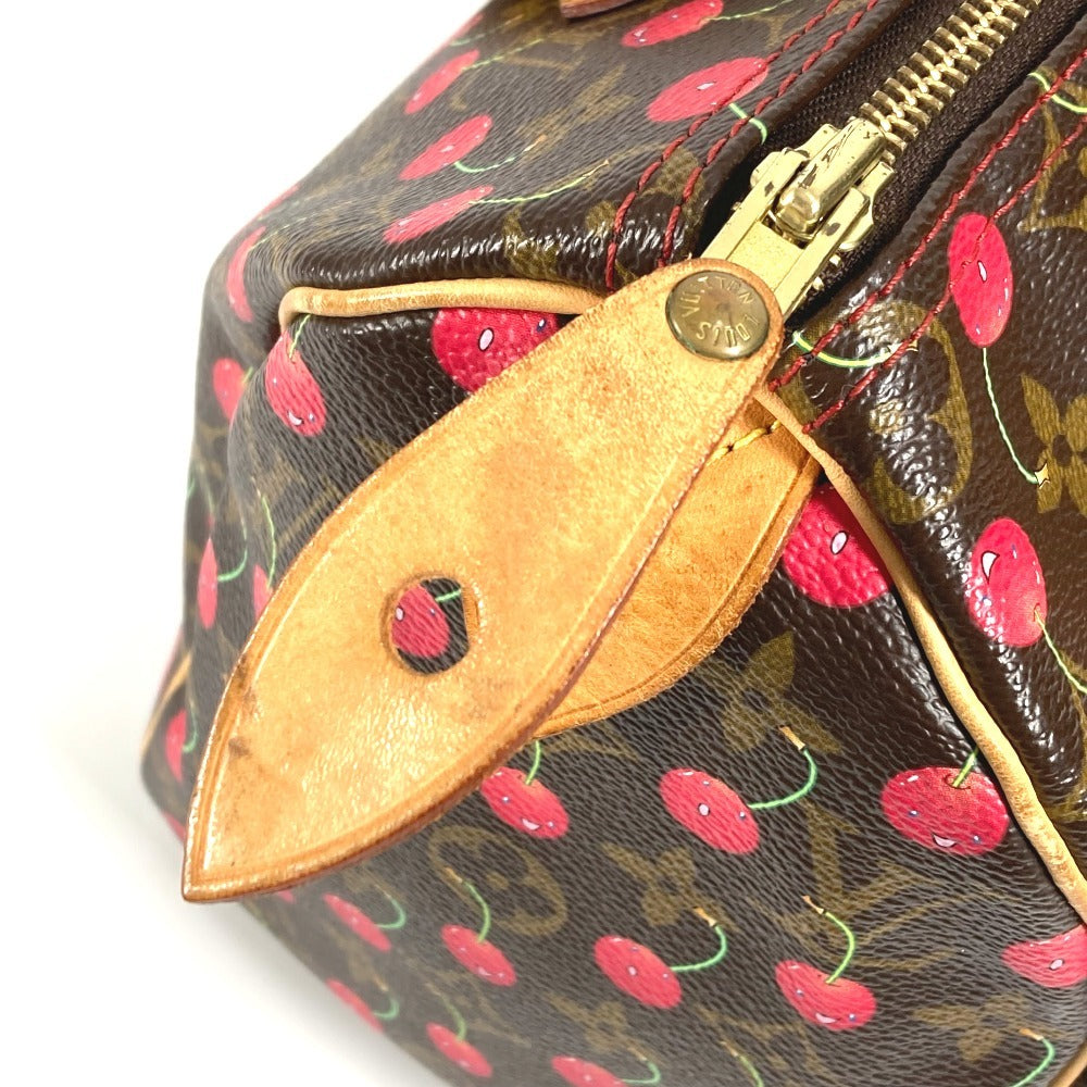LOUIS VUITTON M95009 モノグラムチェリー 村上隆 スピーディ25 スピーディ 25 カバン ミニボストンバッグ ハンドバッグ モノグラムチェリーキャンバス レディース レッド