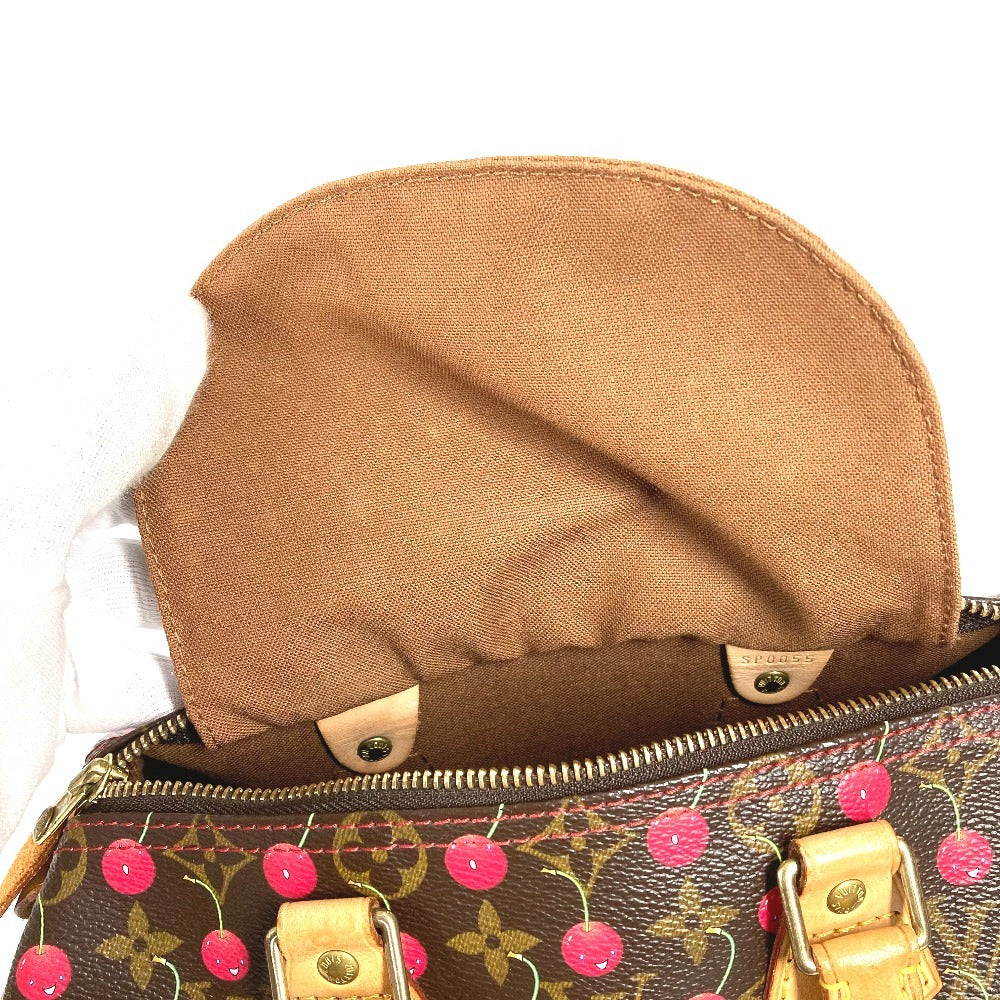 LOUIS VUITTON M95009 モノグラムチェリー 村上隆 スピーディ25 スピーディ 25 カバン ミニボストンバッグ ハンドバッグ モノグラムチェリーキャンバス レディース レッド