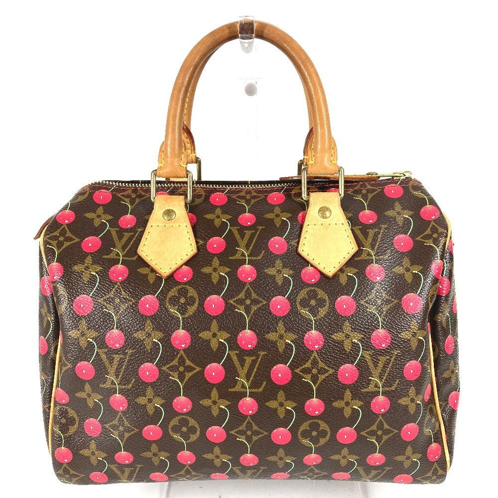 LOUIS VUITTON M95009 モノグラムチェリー 村上隆 スピーディ25 スピーディ 25 カバン ミニボストンバッグ ハンドバッグ モノグラムチェリーキャンバス レディース レッド