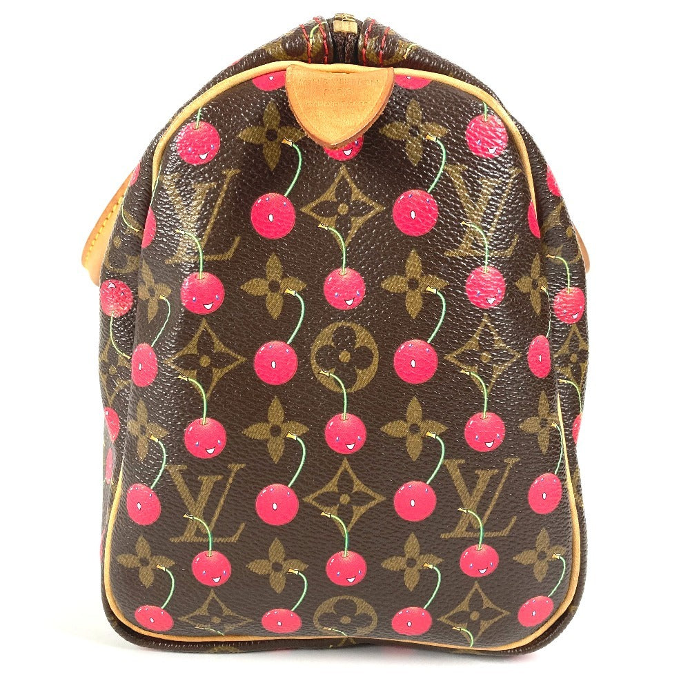 LOUIS VUITTON M95009 モノグラムチェリー 村上隆 スピーディ25 スピーディ 25 カバン ミニボストンバッグ ハンドバッグ モノグラムチェリーキャンバス レディース レッド