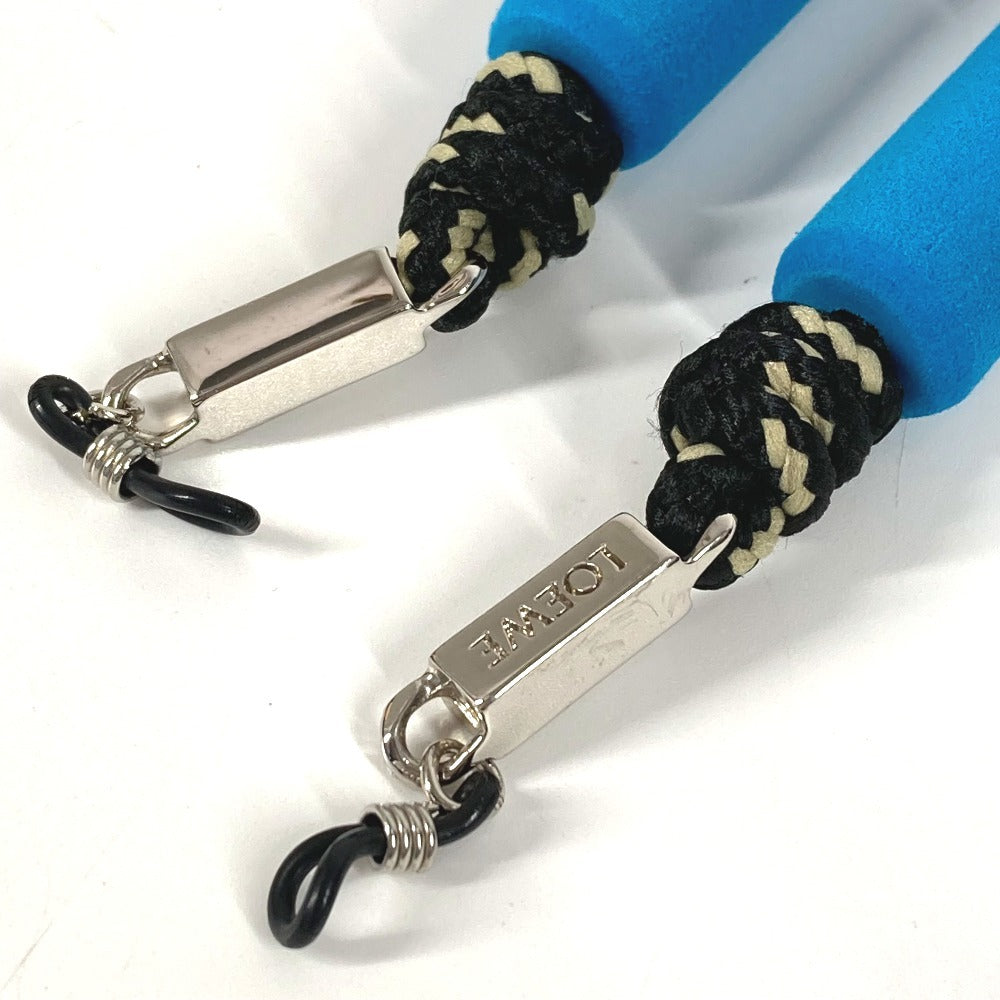 LOEWE メガネ用 サングラス 眼鏡 ストラップ キャンバス ユニセックス ブラック