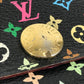 LOUIS VUITTON M93747 モノグラムマルチカラー ポルトフォイユ サラ 財布 ウォレット フラップ ロングウォレット 長財布 モノグラムマルチカラーキャンバス レディース ノワール ブラック