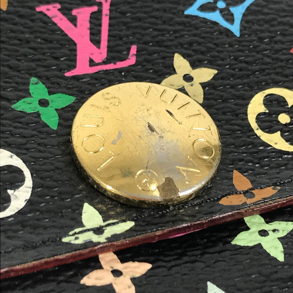 LOUIS VUITTON M93747 モノグラムマルチカラー ポルトフォイユ サラ 財布 ウォレット フラップ ロングウォレット 長財布 モノグラムマルチカラーキャンバス レディース ノワール ブラック