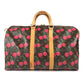 LOUIS VUITTON M95011 モノグラムチェリー 村上隆 キーポル45 キーポル 45 カバン 旅行バッグ トラベルバッグ ボストンバッグ モノグラムチェリーキャンバス レディース ブラウン