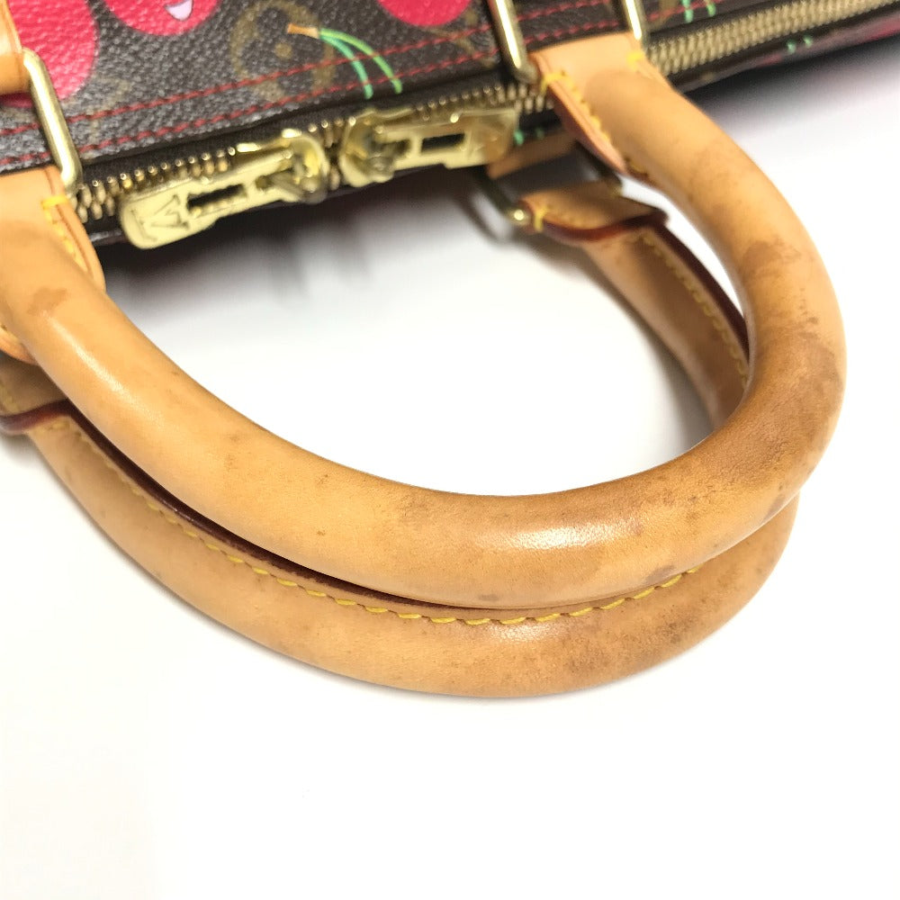 LOUIS VUITTON M95011 モノグラムチェリー 村上隆 キーポル45 キーポル 45 カバン 旅行バッグ トラベルバッグ ボストンバッグ モノグラムチェリーキャンバス レディース ブラウン