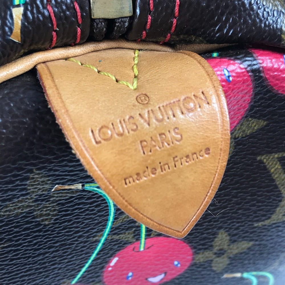 LOUIS VUITTON M95011 モノグラムチェリー 村上隆 キーポル45 キーポル 45 カバン 旅行バッグ トラベルバッグ ボストンバッグ モノグラムチェリーキャンバス レディース ブラウン