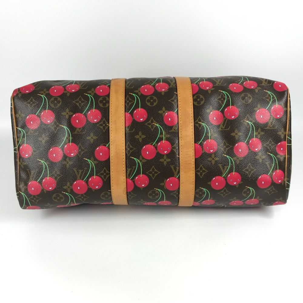 LOUIS VUITTON M95011 モノグラムチェリー 村上隆 キーポル45 キーポル 45 カバン 旅行バッグ トラベルバッグ ボストンバッグ モノグラムチェリーキャンバス レディース ブラウン