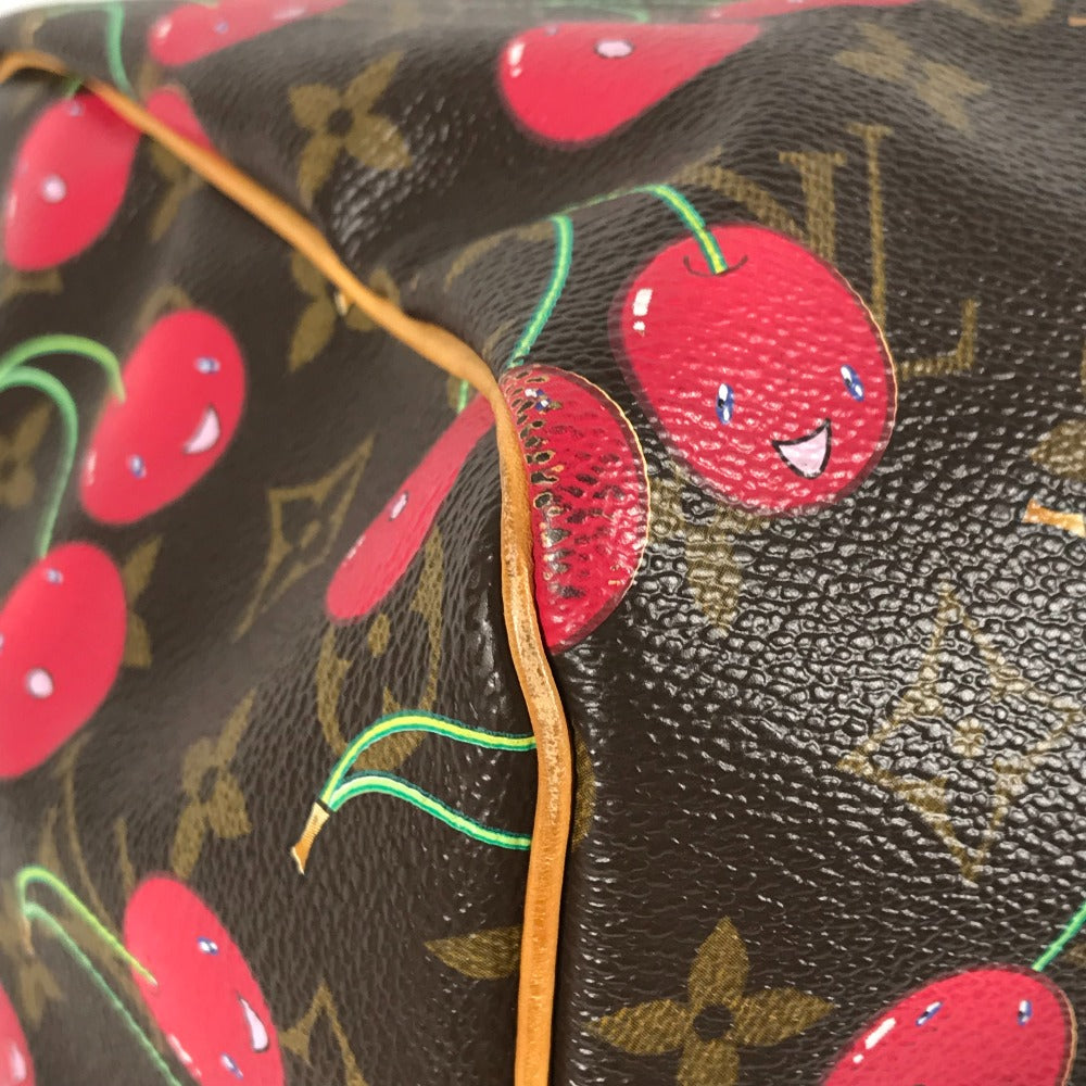 LOUIS VUITTON M95011 モノグラムチェリー 村上隆 キーポル45 キーポル 45 カバン 旅行バッグ トラベルバッグ ボストンバッグ モノグラムチェリーキャンバス レディース ブラウン