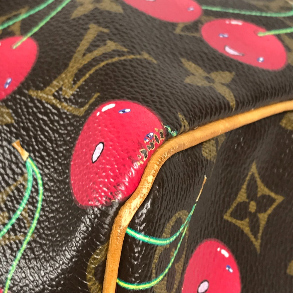 LOUIS VUITTON M95011 モノグラムチェリー 村上隆 キーポル45 キーポル 45 カバン 旅行バッグ トラベルバッグ ボストンバッグ モノグラムチェリーキャンバス レディース ブラウン