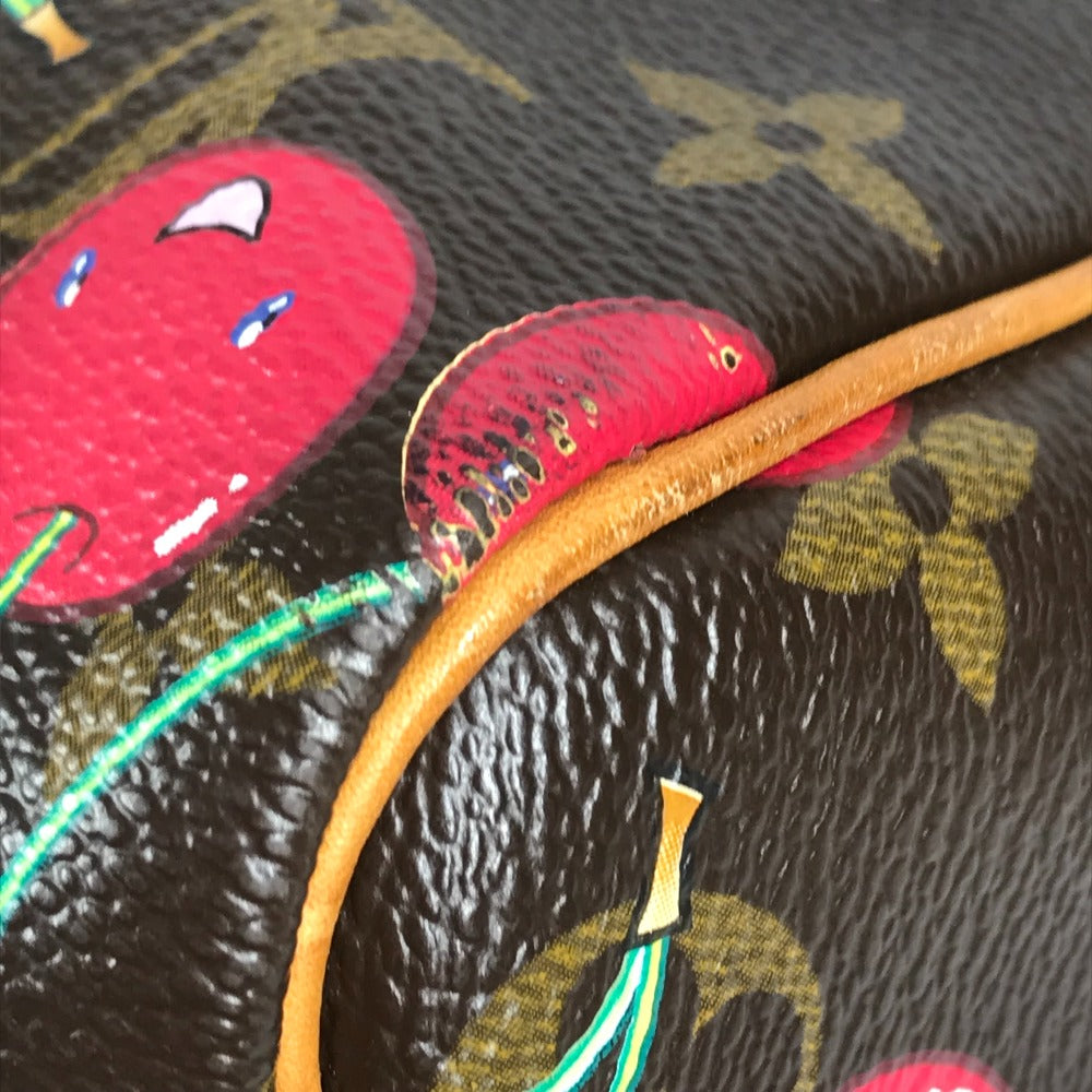 LOUIS VUITTON M95011 モノグラムチェリー 村上隆 キーポル45 キーポル 45 カバン 旅行バッグ トラベルバッグ ボストンバッグ モノグラムチェリーキャンバス レディース ブラウン