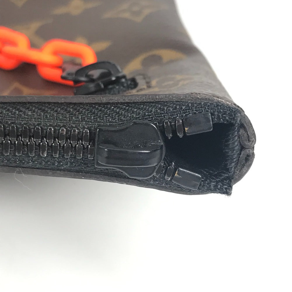 LOUIS VUITTON M44484 モノグラムソーラーレイ ポシェット・A4 カバン セカンドバッグ ポーチ チェーン クラッチバッグ モノグラムキャンバス ユニセックス ブラウン