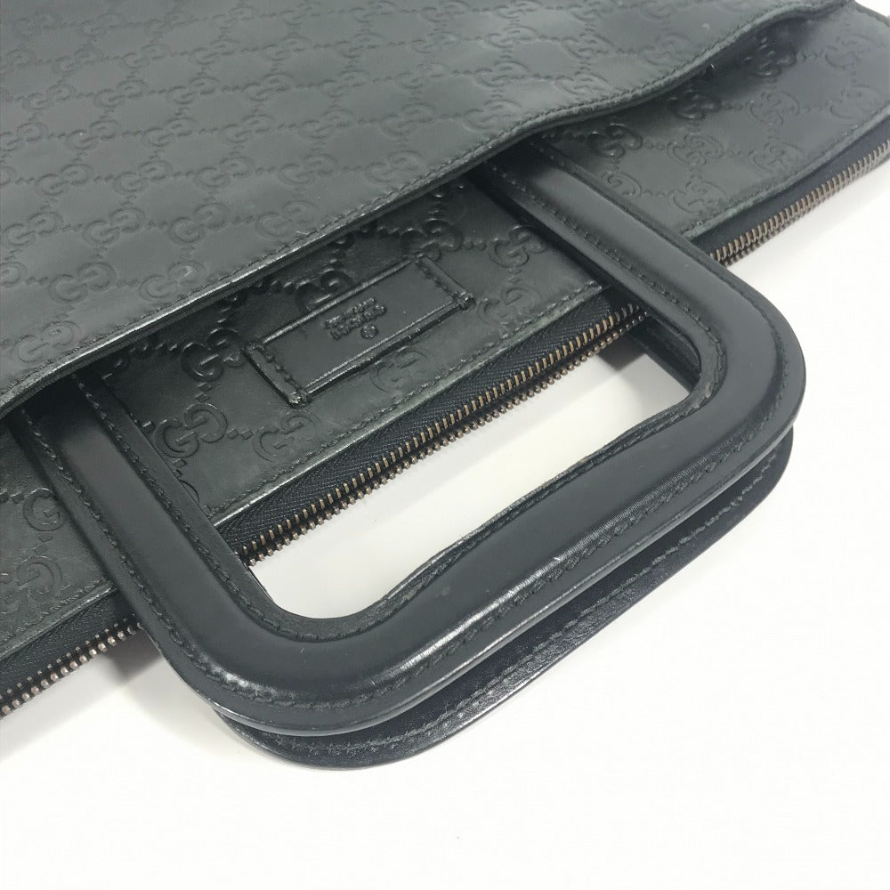 GUCCI 152604 ハンドバッグ 書類バッグ グッチシマ GG ロゴ ビジネスバッグ カバン トートバッグ ブリーフケース シマレザー メンズ ブラック