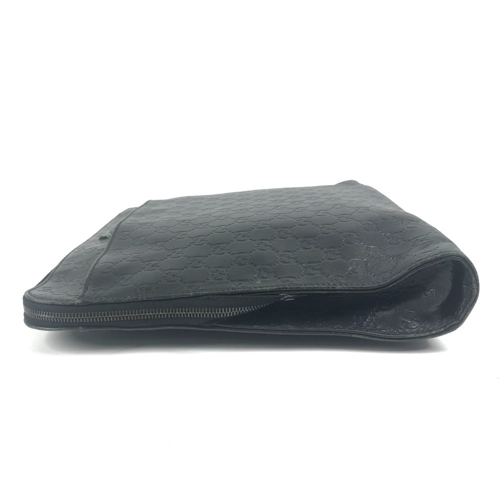 GUCCI 152604 ハンドバッグ 書類バッグ グッチシマ GG ロゴ ビジネスバッグ カバン トートバッグ ブリーフケース シマレザー メンズ ブラック