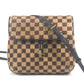 LOUIS VUITTON M92130 ダミエソバージュ ガゼル カバン 斜め掛け ポシェット フラップ ショルダーバッグ ハラコ/レザー レディース エベヌ ブラウン