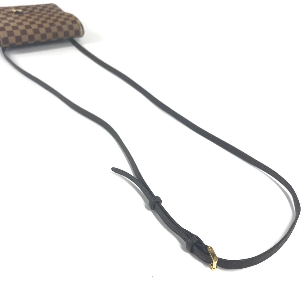 LOUIS VUITTON M92130 ダミエソバージュ ガゼル カバン 斜め掛け ポシェット フラップ ショルダーバッグ ハラコ/レザー レディース エベヌ ブラウン