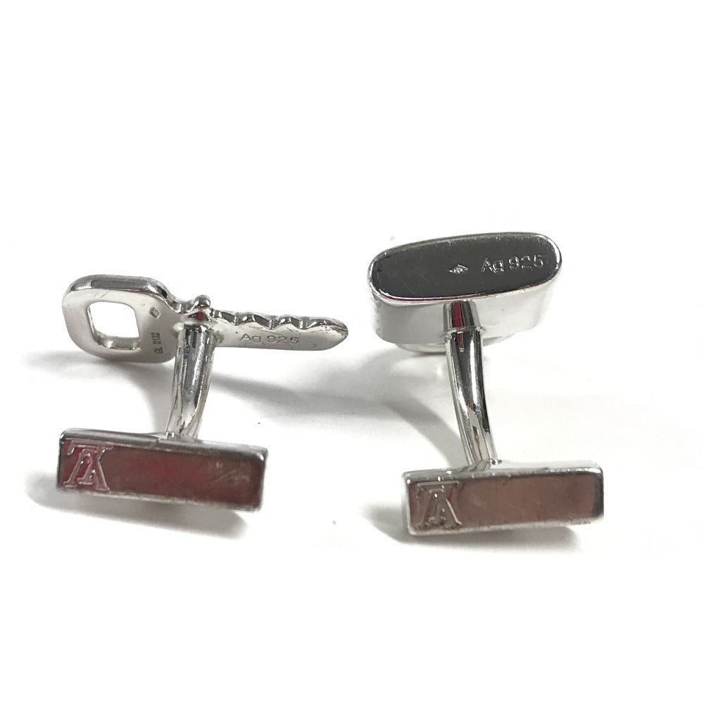 LOUIS VUITTON M64600 ダミエケース付き ブトン ドゥ マンシェット・カデナ エ クレ アクセサリー カフス AG925 メンズ シルバー