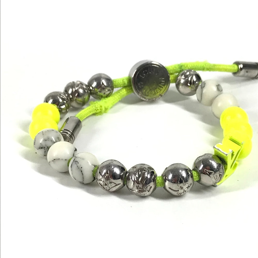 LOUIS VUITTON M00510 ブラスレ モノグラム ビーズ バングル アクセサリー ブレスレット メタル レディース イエロー