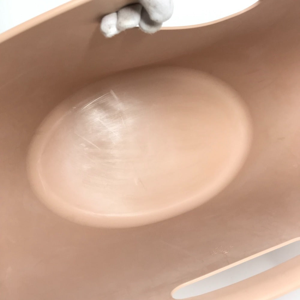 GUCCI 511261 バケツバッグ ロゴ ランドリーバッグ カバン ハンドバッグ ラバー レディース ベージュ