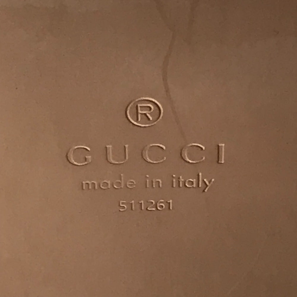 GUCCI 511261 バケツバッグ ロゴ ランドリーバッグ カバン ハンドバッグ ラバー レディース ベージュ