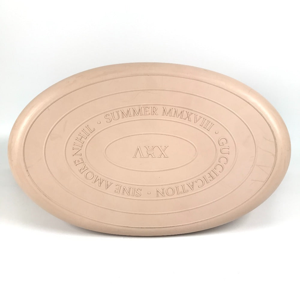 GUCCI 511261 バケツバッグ ロゴ ランドリーバッグ カバン ハンドバッグ ラバー レディース ベージュ